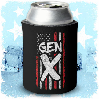 Proud Gen Xer Generation X American Flag Gen X Dosenkühler