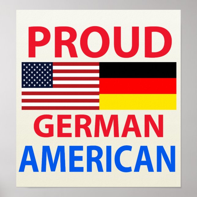 Proud German American Poster (Vorne)
