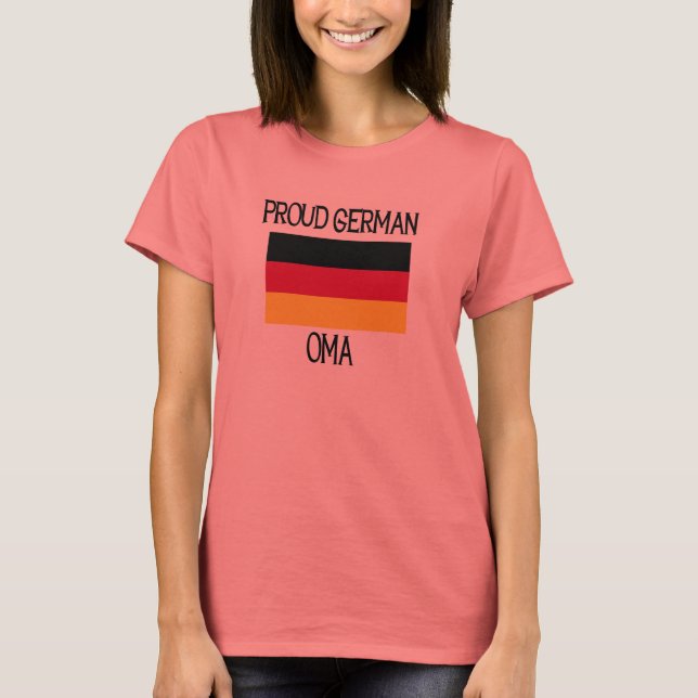 Proud German Oma T-Shirt (Vorderseite)