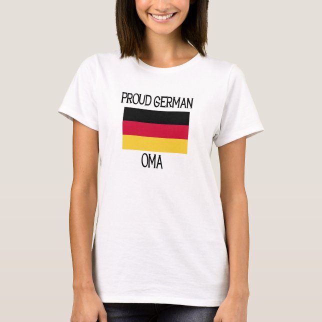 Proud German Oma T-Shirt (Vorderseite)