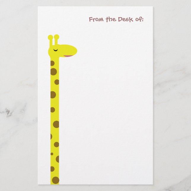 Proud Giraffe Briefpapier (Vorderseite)