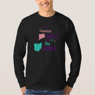 Proud Girl Design Just a Conneticut Mädchen in Ohi T-Shirt