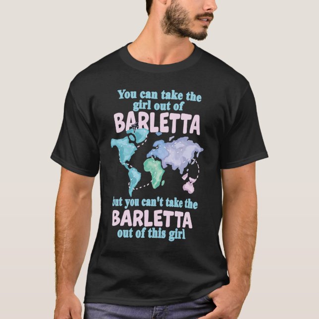 Proud Girl From Barletta  Relocation From Barletta T-Shirt (Vorderseite)