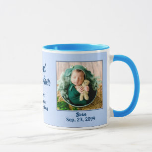 Proud Godmutter Blue New Baby mit Foto Tasse