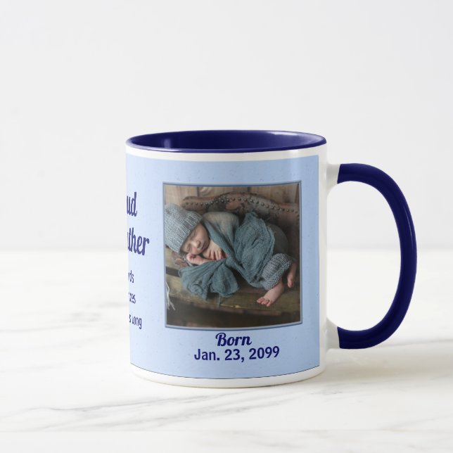 Proud GodVater New Baby Blue Tasse (Rechts)