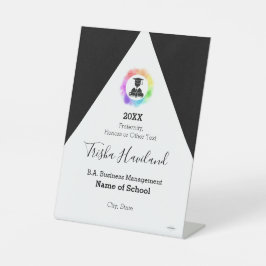 Proud Graduate Display HAMbWG Pedestal Sign Sockelschild