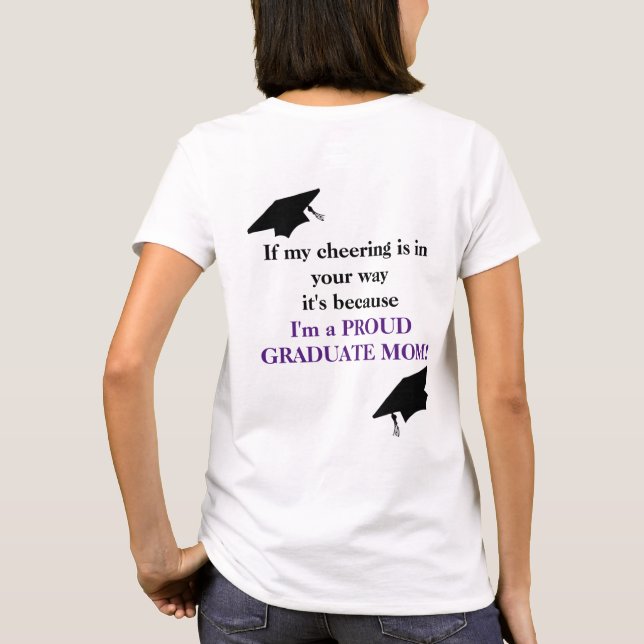 Proud Graduate Mama T - Shirt (Rückseite)