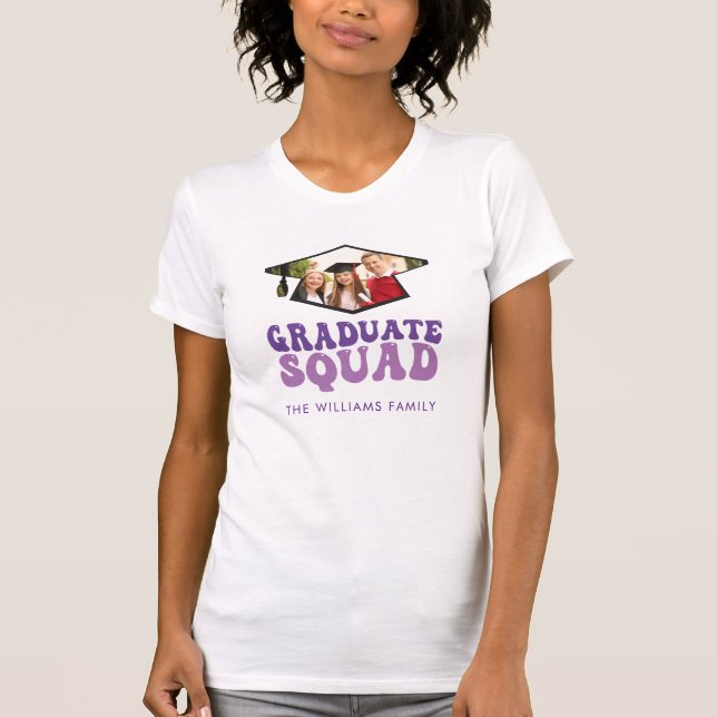 Proud Graduate Squad High School Abschluss T-Shirt (Vorderseite)