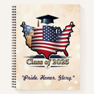 "Proud Graduate USA Style" Notizbuch
