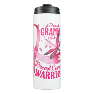 Proud Grammie eines Brustkrebs-Kriegers Bewusstsei Thermosbecher