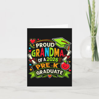 Proud grandma of 2026 pre-k graduate mothers day karte