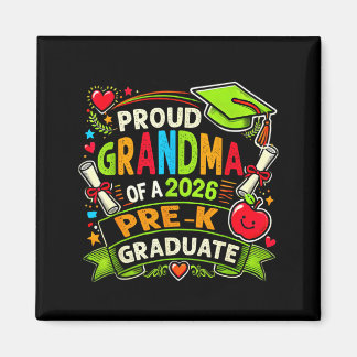 Proud grandma of 2026 pre-k graduate mothers day magnet