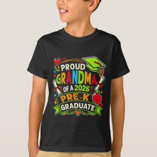 Proud grandma of 2026 pre-k graduate mothers day T-Shirt