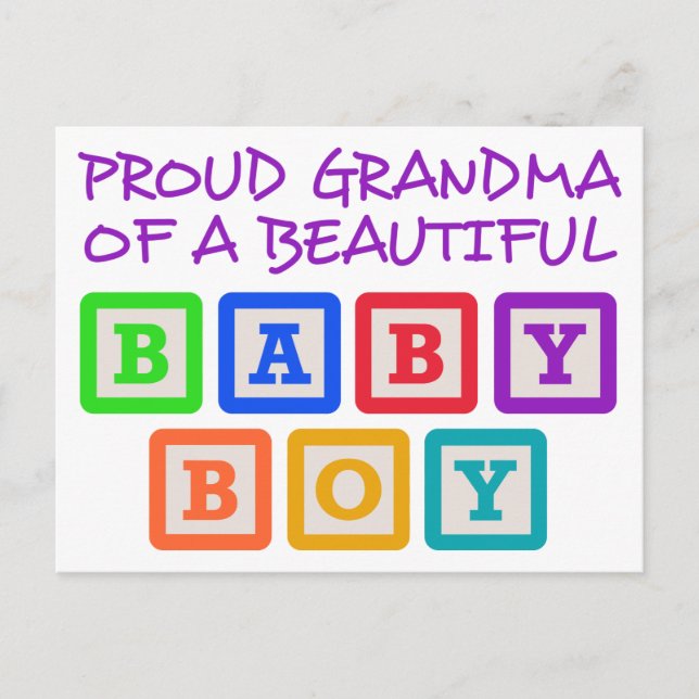 Proud Grandma Postkarte (Vorderseite)