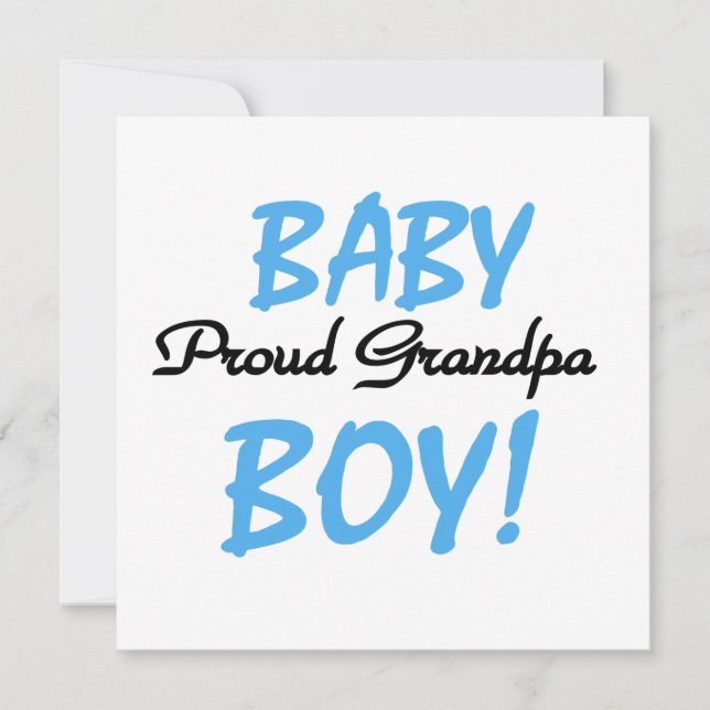 Proud Grandpa Baby Boy T - Shirt und Geschenke (Vorderseite)