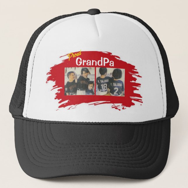 Proud GrandPa Trucker Hat Truckerkappe (Vorderseite)