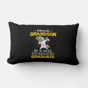 Proud Grandson 2021 Kindergarten Graduate Unicom Lendenkissen