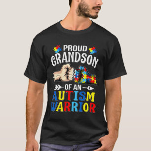 Proud Grandson eines Autismus Krieger Autistische  T-Shirt