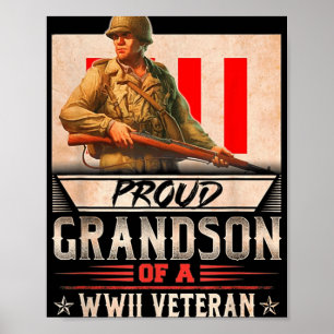 Proud Grandson eines Wwii-Veteranen Poster