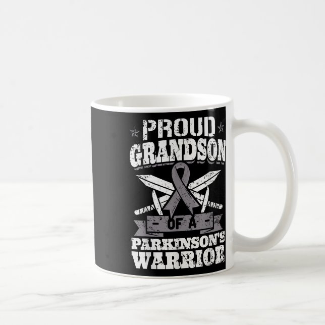 Proud Grandson of A Parkinsons Krieger Pd Awarenes Kaffeetasse (Rechts)