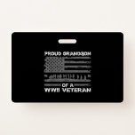 Proud Grandson of a Wwii Veteran T S Men Ausweis<br><div class="desc">Proud Grandson of a Wwii Veteran T S Men</div>