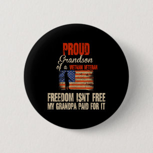 Proud Grandson vietnamesischer Militärfamilie Button