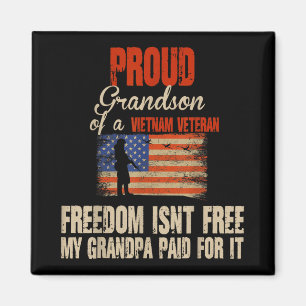 Proud Grandson vietnamesischer Militärfamilie Magnet