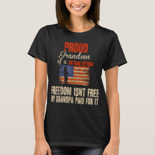 Proud Grandson vietnamesischer Militärfamilie T-Shirt
