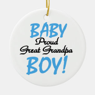 Proud Great Grandpa Baby Boy Geschenke Keramik Ornament