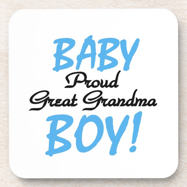 Proud Great Oma Baby Boy Geschenke Getränkeuntersetzer (Vorderseite)
