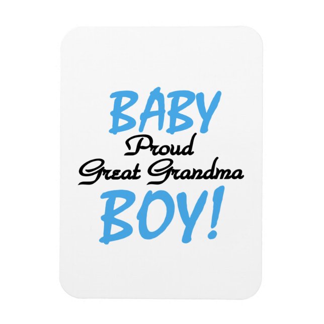 Proud Great Oma Baby Boy Geschenke Magnet (Vertikal)