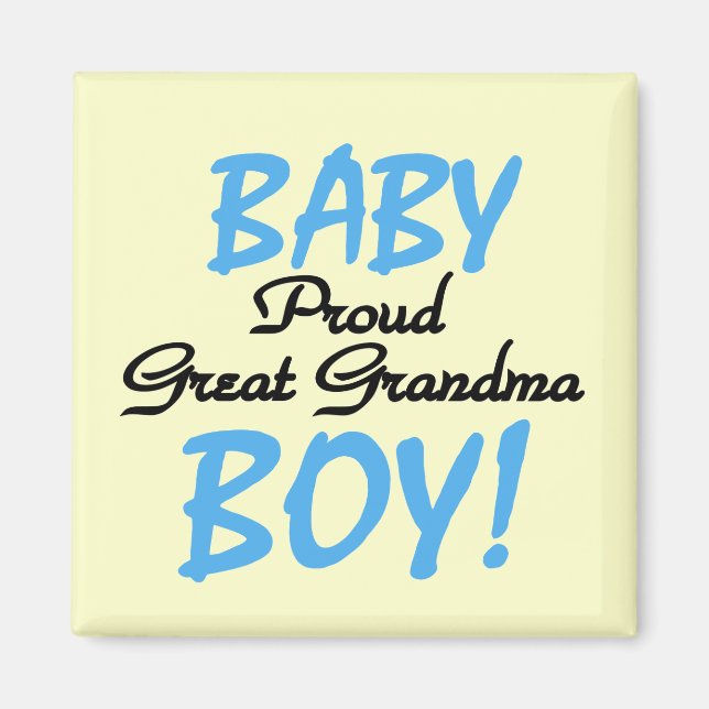 Proud Great Oma Baby Boy Tshirts und Geschenke Magnet (Vorne)