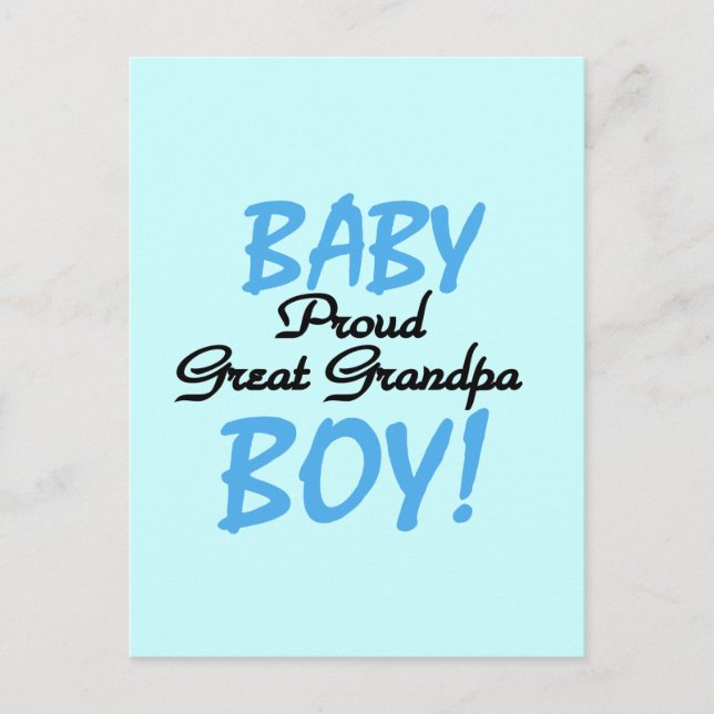 Proud Great Opa of Boy Tshirts and Gifts Postkarte (Vorderseite)