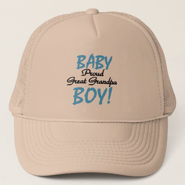 Proud Great Opa of Boy Tshirts and Gifts Truckerkappe (Vorderseite)