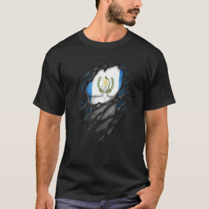 Proud Guatemala Roots Heritage Torn Ripped Guatem T-Shirt