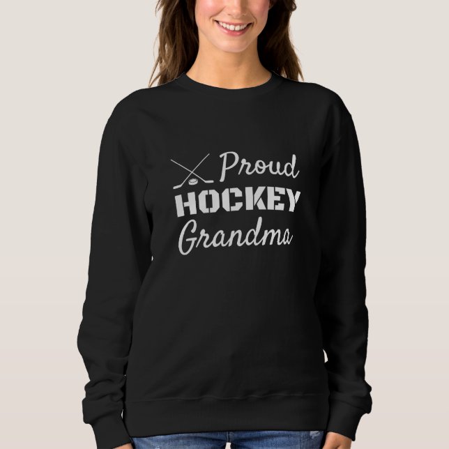 Proud Hockey Oma Sweatshirt schwarz (Vorderseite)