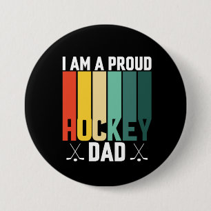 Proud Hockey-Vater Button