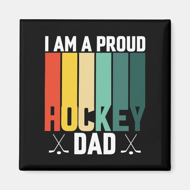 Proud Hockey-Vater Magnet (Vorne)