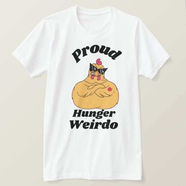 Proud Hunger Weirdo T-Shirt (Design vorne)