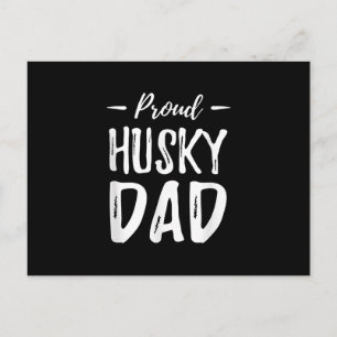 Proud Husky Dog Vater Funny Dog Lover Gift Idee Postkarte