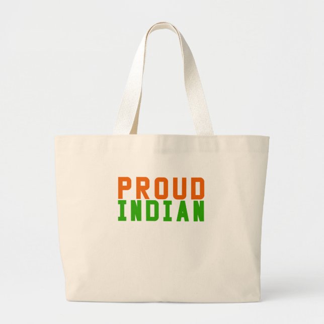 Proud Indianer Jumbo Stoffbeutel (Vorne)
