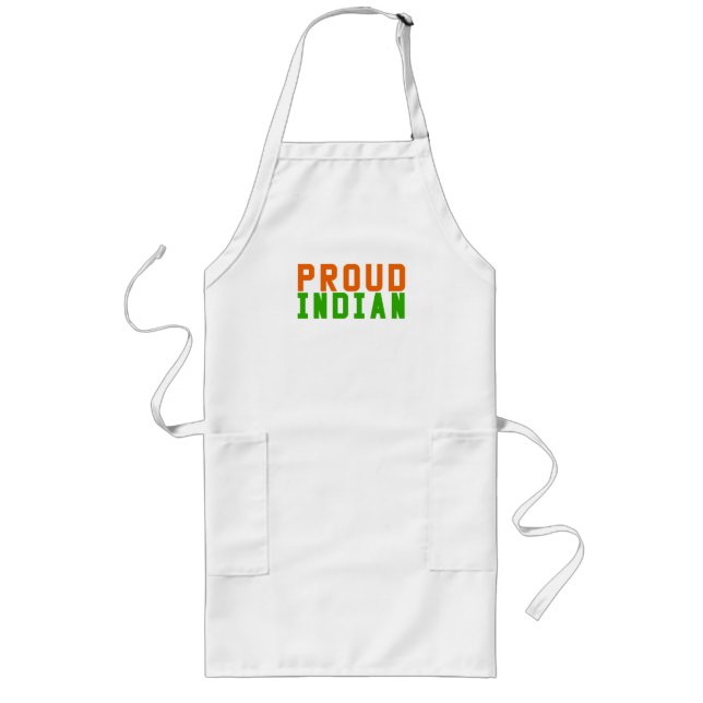 Proud Indianer Lange Schürze (Vorne)