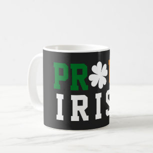 Proud Irish Kleeblatt Lucky Clover Quote St Paddy Kaffeetasse