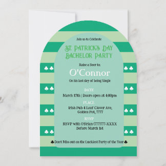 Proud & Irish St Patrick LGBTQ+ Bachelor Party Einladung