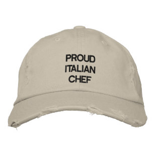 "PROUD ITALIENISCHER KOCH" HAT BESTICKTE BASEBALLKAPPE