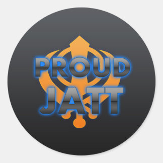 Proud Jatt, Jatt-Stolz Runder Aufkleber