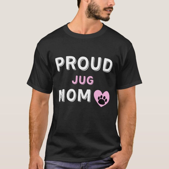 Proud Jug Hund Mama T-Shirt (Vorderseite)