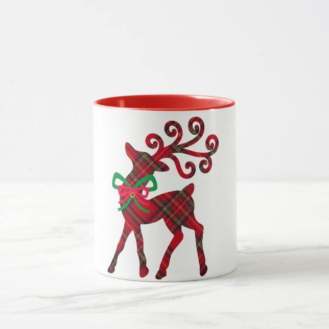 Proud Kariert Reindeer Tasse (Zentrum)