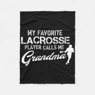 Proud Lacrosse Grandma Favorite Goalie Player Kost Fleecedecke