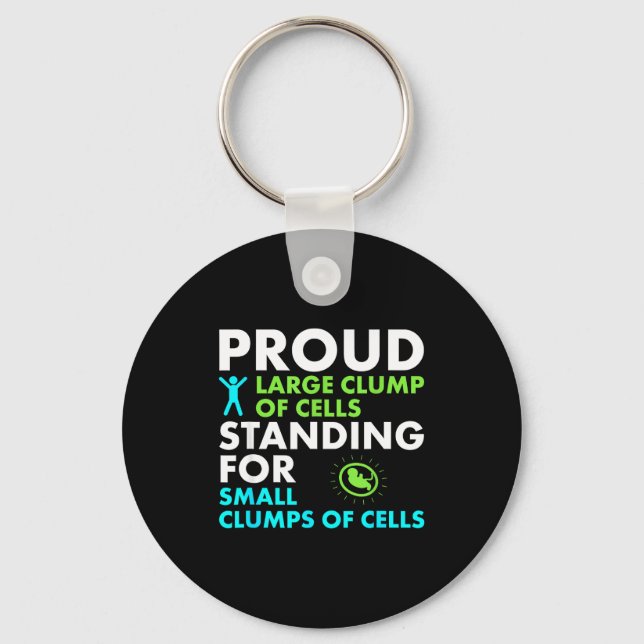 Proud Large Clump Of Cells Standing For Small Clum Schlüsselanhänger (Vorderseite)